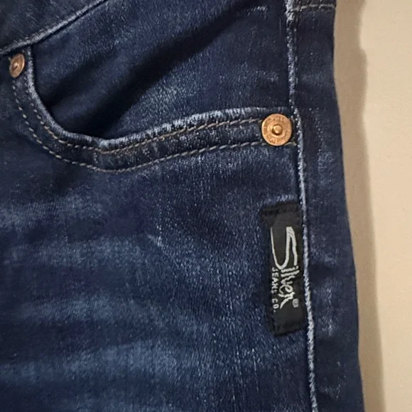 Silver Jeans Women's Dark Indigo Boot Cut Jeans size 25x31 - Picture 3 of 7
